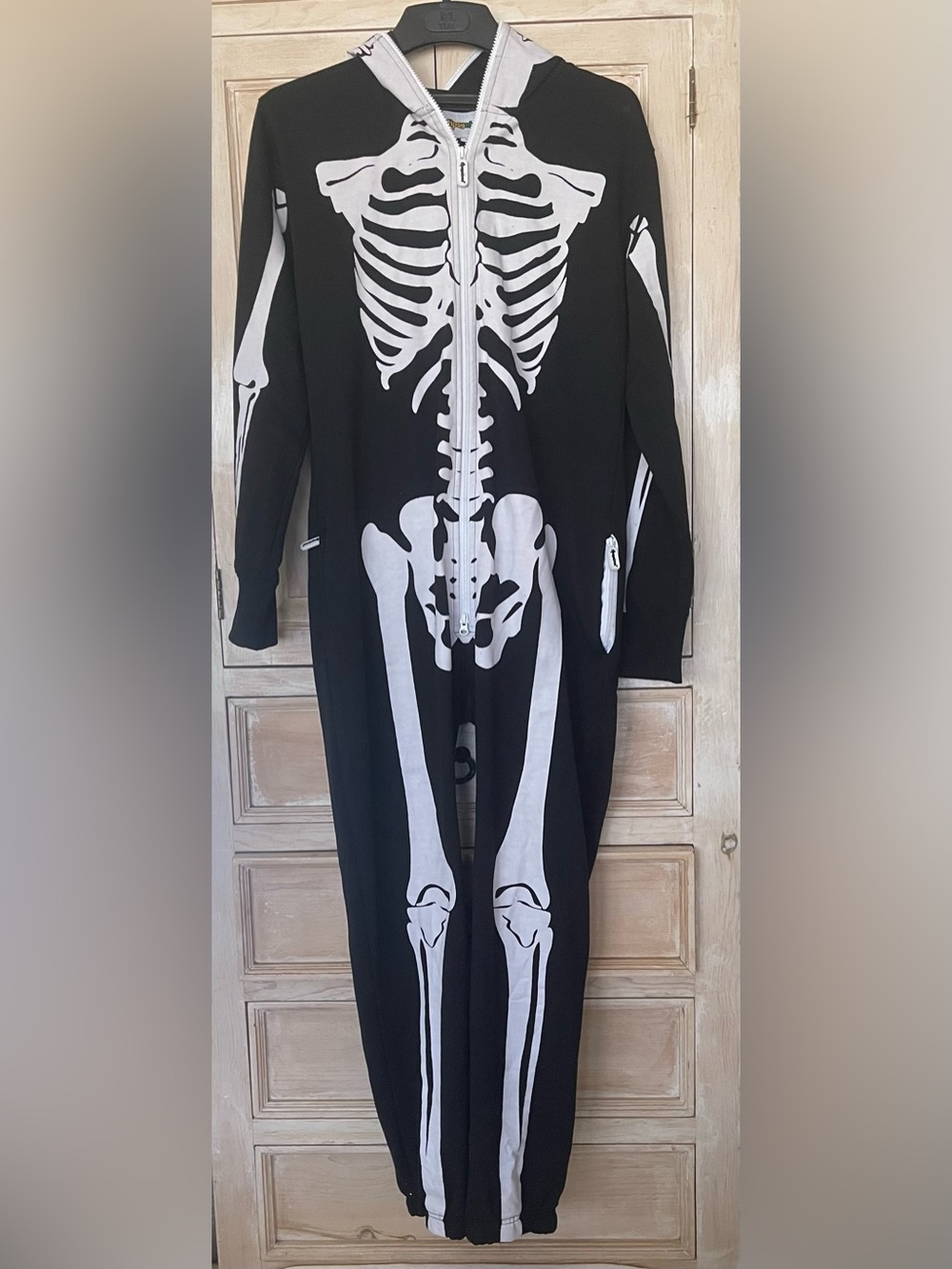Tipsy Elves Men's Skeleton Costume Jumpsuit Size-Medium